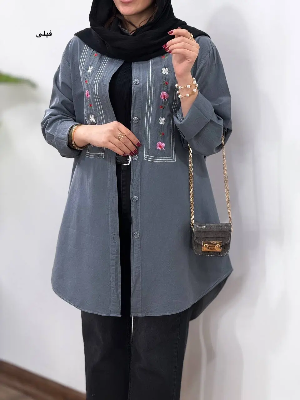 مانتو گلدوزی آیسو مارینا